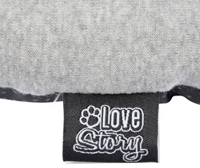 Sivý pelech pre psa 40x55 cm – Love Story