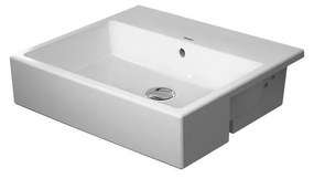 DURAVIT Vero Air polozápustné umývadlo bez otvoru, s prepadom, 550 x 470 mm, biela, s povrchom WonderGliss, 03825500601