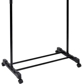 Vešiakový stojan na kolieskach DEKA čierny