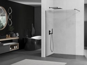 Mexen Kioto, sprchová zásteny typ Walk-In 80 x 200 cm, 8mm číre sklo, grafitový profil, 800-080-101-66-00