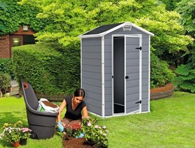 Záhradný domček Keter MANOR 4 x 3 šedý, s podlahou