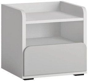 Nočný stolík Flexi FLXK03 1S biela alpin/billbergia