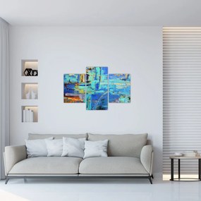 Obraz - Abstraktné olejomaľba (90x60 cm)