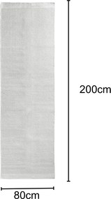 My Flair, Behúň Wooly Dreamscape naturweiß, 80x300, biela, chodba / predsieň