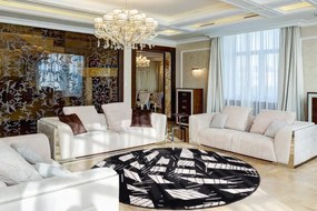 Koberec Agnella Isfahan Kai biely kruh