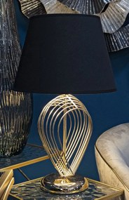 Stolná lampa Maxt 53,5 cm čierno-zlatá