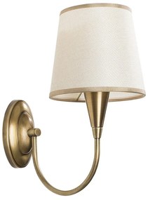 Kovové nástenné svietidlo v zlatej farbe Opviq lights Patrick