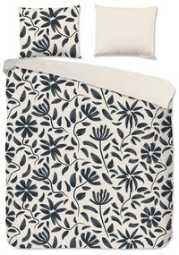 Čierne/béžové bavlnené obliečky na dvojlôžko/predĺžené 200x220 cm Emilia – Good Morning