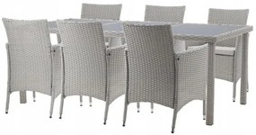 Set záhradného nábytku sivý GARDENLINE