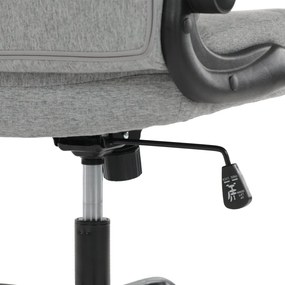 Kancelárske kreslo REBO — látka, sivá, nosnosť 150 kg