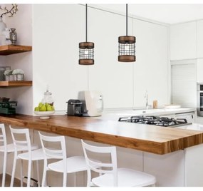 Westinghouse 61179 - Luster na lanku LANGSTON 1xE27/60W/230V barnwood