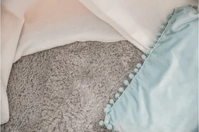 Koberec Micro fiber soft shaggy strieborný