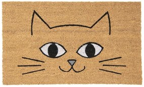 Kokosová rohožka s tvárou mačky - 75*45*1 cm
