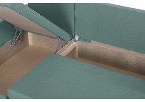 Rozkládací rohová sedací souprava DORIS Mentolová