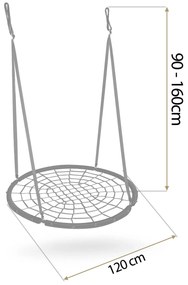 Neo-Sport NS-104 120 cm hojdačka bocianie hniezdo