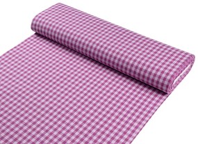Biante Bavlnený obdĺžnikový obrus Olivia OL-020 Fialová kocka malá 80x120 cm