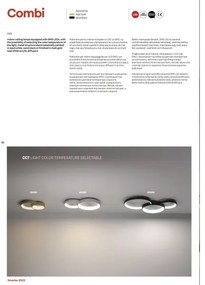 Redo 01-3375 - LED Stmievateľné stropné svietidlo COMBI LED/72W/230V CRI98 čierna