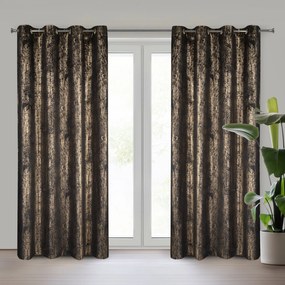 EUROFIRANY ZATEMŇOVACÍ ZÁVES NA KRÚŽKOCH DARA 140X250 CM VZOROVANÁ