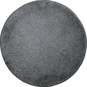 Vopi, Kusový koberec Laguna tmavo šedá kruh, 120x120 (priemer) kruh, šedá, obývacia izba