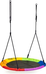 ECOTOYS Farebná záhradná hojdačka bocianie hniezdo 100 cm pre deti, nosnosť 150 kg