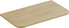 Comad Nábytková horná doska Ovalia Cremona 80 cm, dub cremona