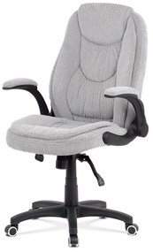 Autronic - kancelárske kreslo, látka sivá s prešítím - KA-G303 SIL2