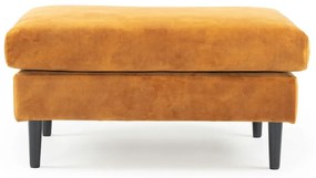 Žltá zamatová podnožka Adagio - Scandic