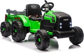 LEAN CARS CH9959B Batériový ťahač s prívesom svetlozelený 24V