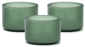 3-dielna sada sklenených misiek GREEN