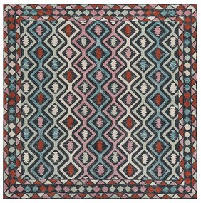 Vlnený koberec 200 x 200 cm viacfarebný HAYMANA Beliani