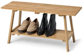 Lavica »HOLT« z bambusu s lamelovými prvkami