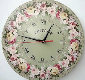 SENTOP | Drevené nástenné hodiny kvet I SENTOP HDFK002 - Wooden clock analógové