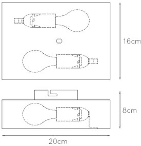 Lucide 12219/02/02 - Nástenné svietidlo OVALIS 2xE14/9W/230V zlatá