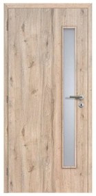 Doornite Interiérové dvere Verto, 80 L, 846 × 1 983 mm, fólia, ľavé, dub Hudson, presklené