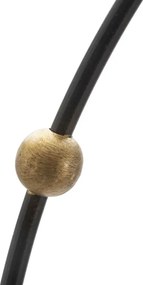 Kovové nástenné hodiny Pearl 61 cm čierne/zlaté