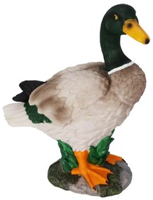 Záhradná figúrka z polistone Duck1, 26,5x21 cm, viacfarebná