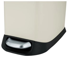 Krémový pedálový oceľový odpadkový kôš 12 l Design – Wenko