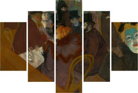 Obraz - Henri de Toulouse-Lautrec, At the Moulin Rouge, reprodukcia (150x105 cm)