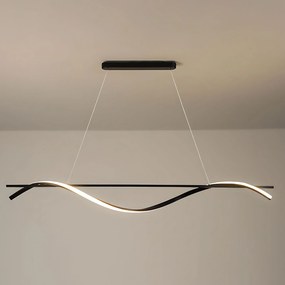 Toolight Toolight, LED závesná lampa 120cm, 27W, 3000K, LHJ019-CP, čierna, OSW-50004