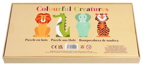 Drevené puzzle Colourful Creatures - Rex London