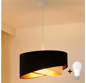 Brilagi - LED Luster na lanku LYRA 1xE27/15W/230V čierna/krémová/zlatá