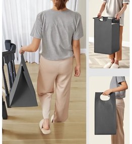 Kôš na bielizeň REX hnedá/sivá