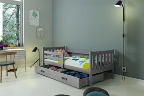 Detská posteľ so zábranou CARINO 2 Farba: Grafit