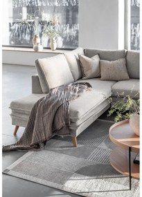 Béžová rozkladacia rohová pohovka (ľavý roh) Charming Charlie – Miuform