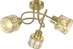 Prisadený luster ZAHARA 3xE27/10W/230V zlatý