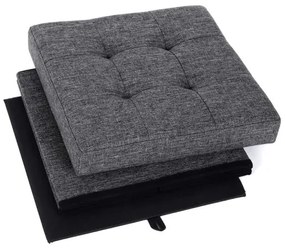 Taburet SULTAN 38x38 cm sivý