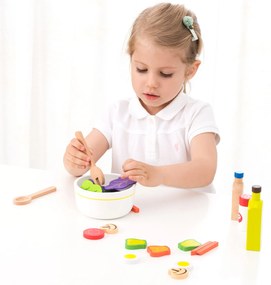 Drevená súprava - vyrob si vlastný šalát