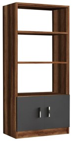 Knižnica Voma Anthracite and Walnut