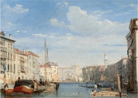 Obraz - Richard Parkes Bonington, The Grand Canal, reprodukcia (70x50 cm)