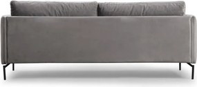 Třímístná pohovka Sino 217 cm šedá